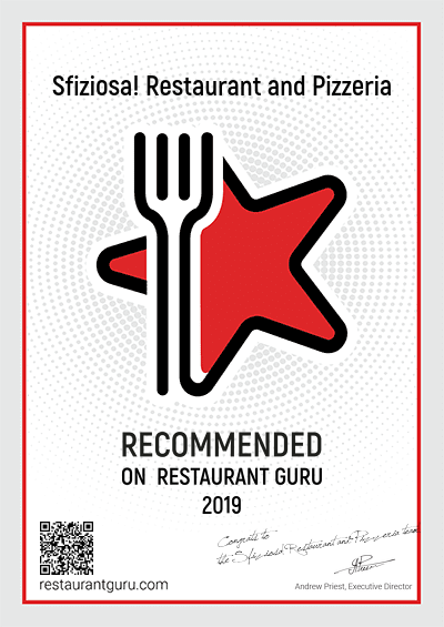 Premio eccellenza Restaurantguru.com